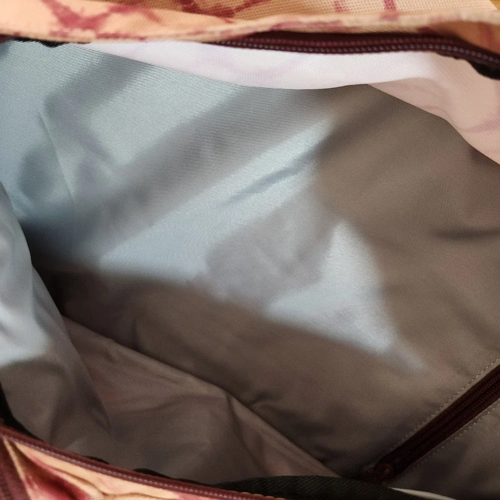Kavu Rope‎ Sling Bag Meadow Dye Backpack Travel Hiking EUC Beige Pockets